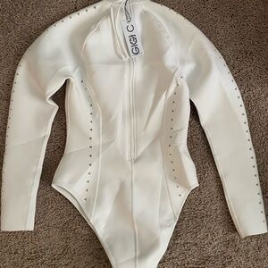Gigi C White swimsuit